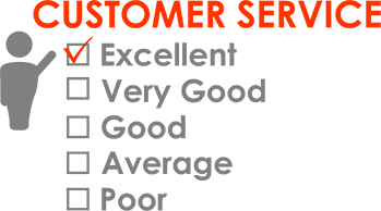 customer service excellent